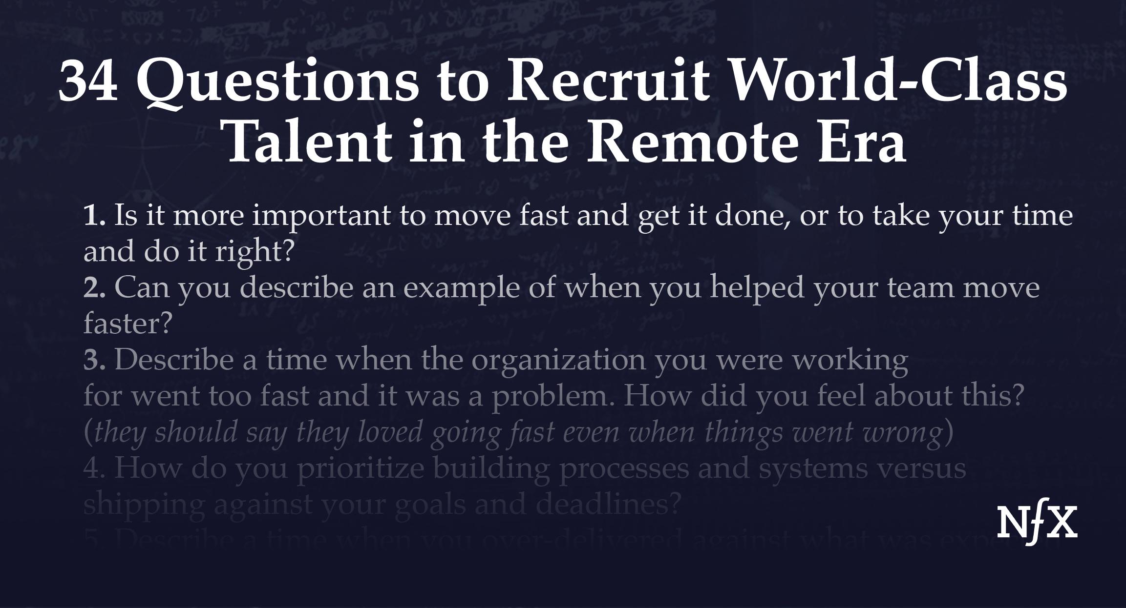 34 Interview Questions - OG