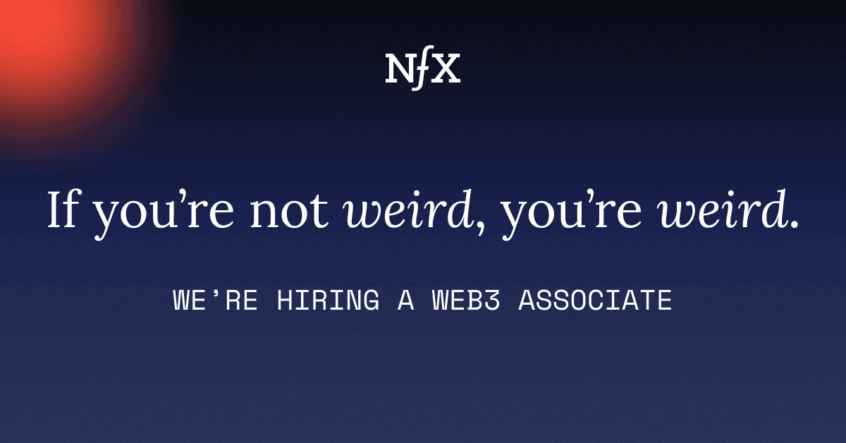 NFX Web3 Hiring